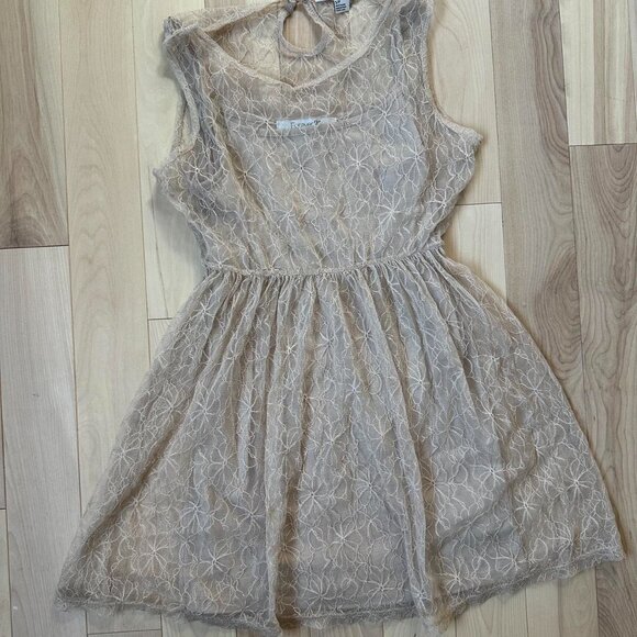 Vintage 2000s Forever 21 Lace Dress – Ethereal Fairycore Top - Picture 2 of 8